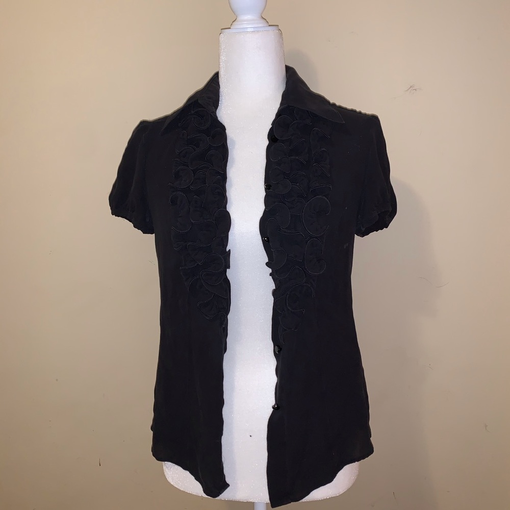 Escada ruffle top